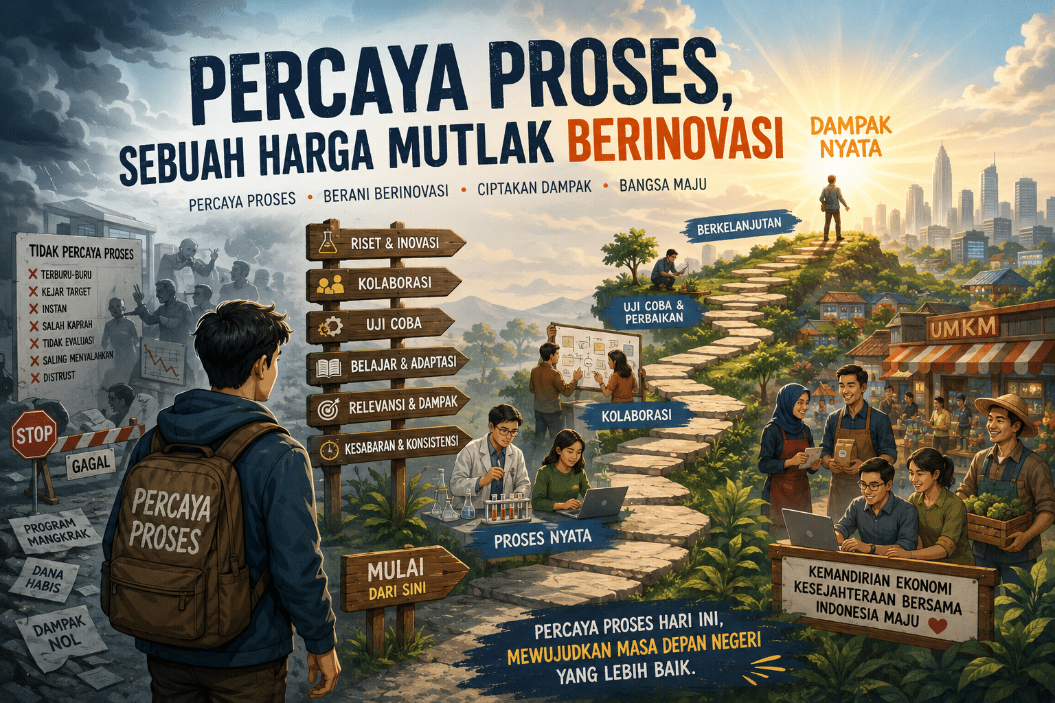 PERCAYA PROSES, Sebuah Harga Multak Berinovasi
